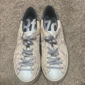 P448 Snake Print Sneakers